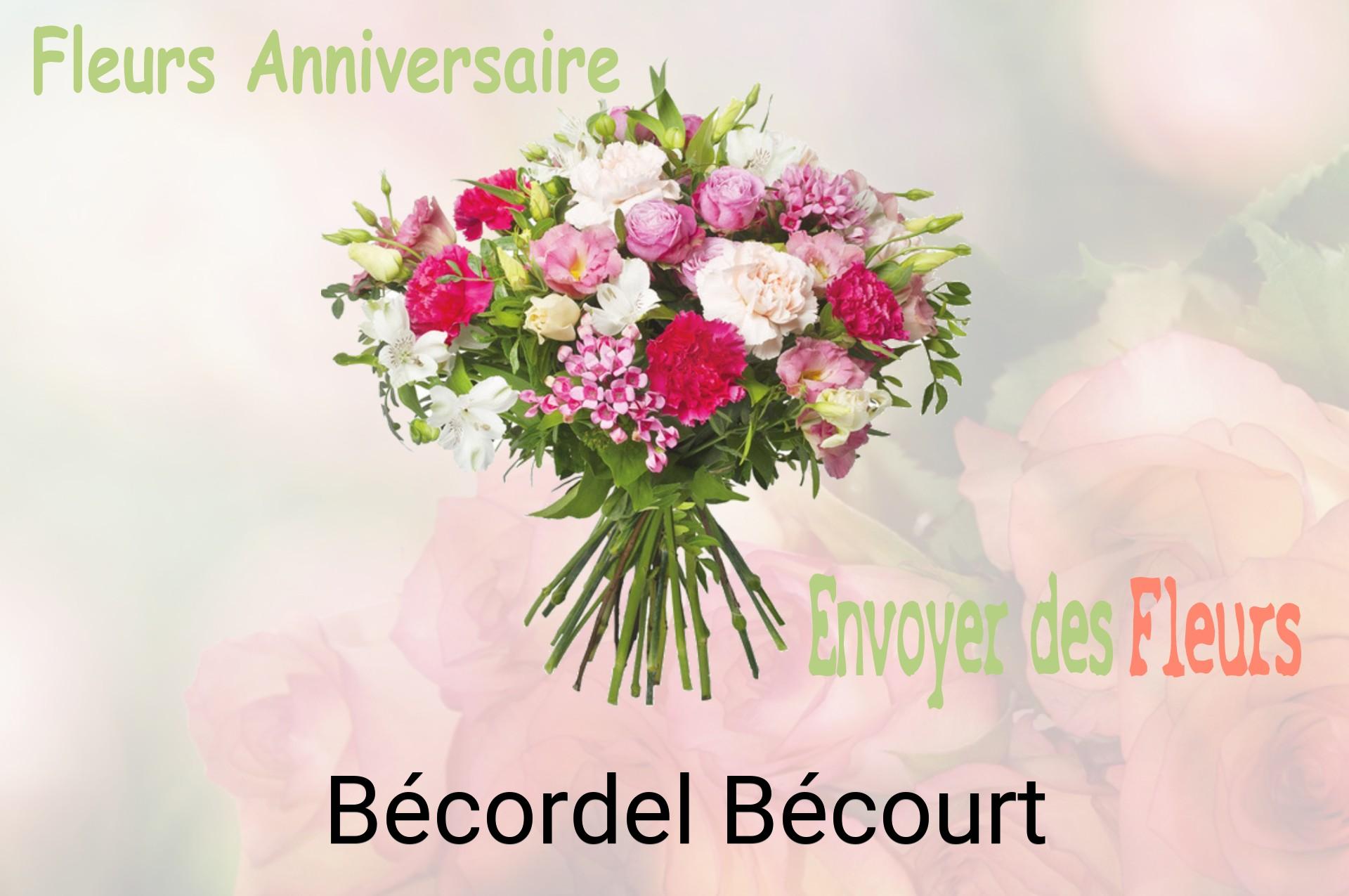Bouquet de fleurs d’anniversaire livré à Bécordel-Bécourt
