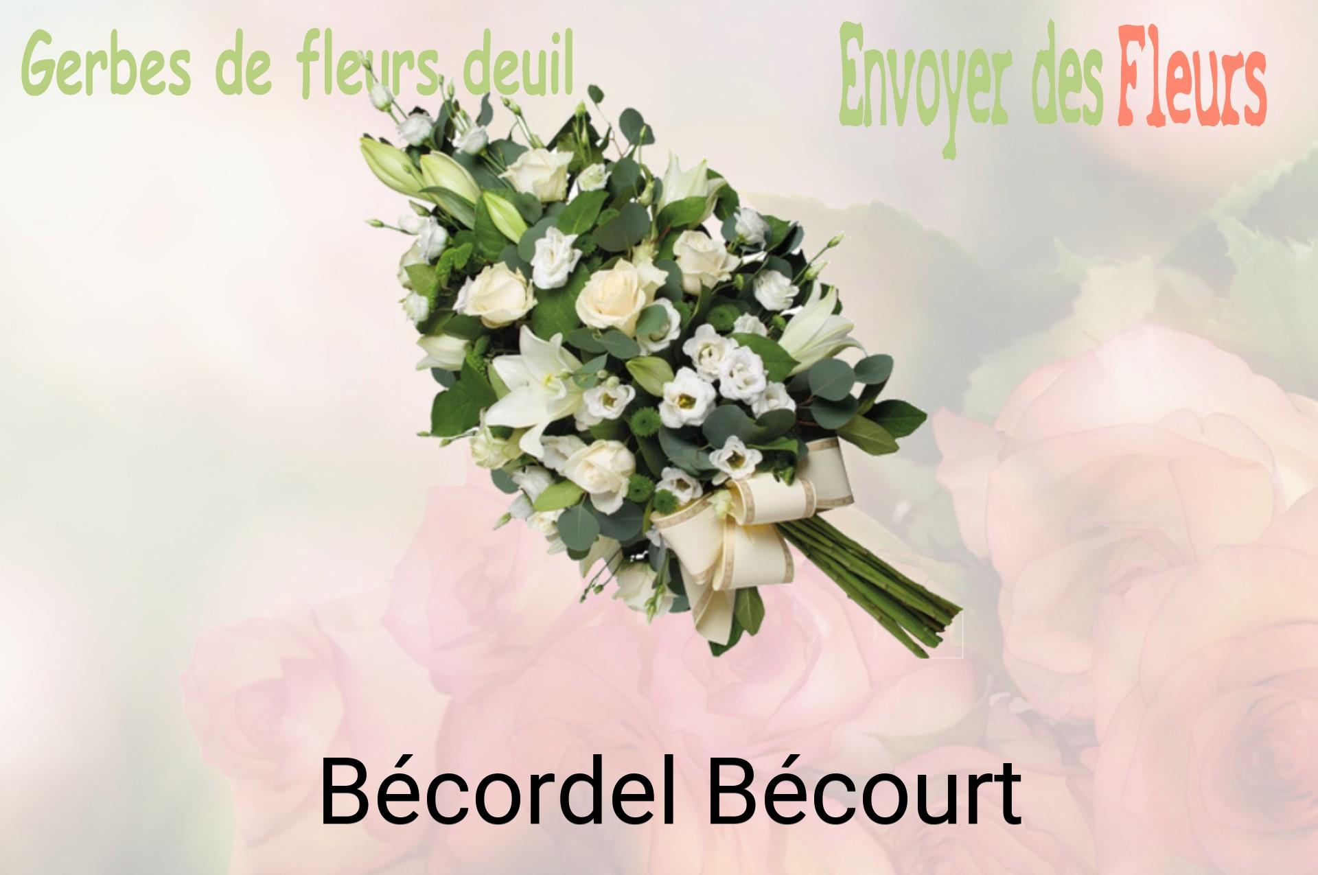 Gerbe de fleurs de deuil livrée à Bécordel-Bécourt